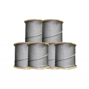 8×19W+FC Electric Galvanized Steel Wire 